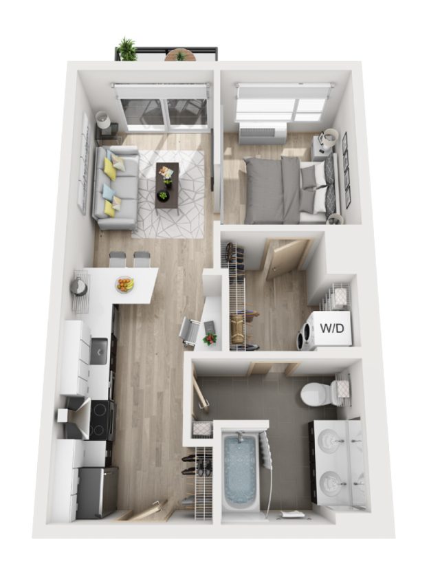 The Julia Apartments in Northeast - Floor Plans