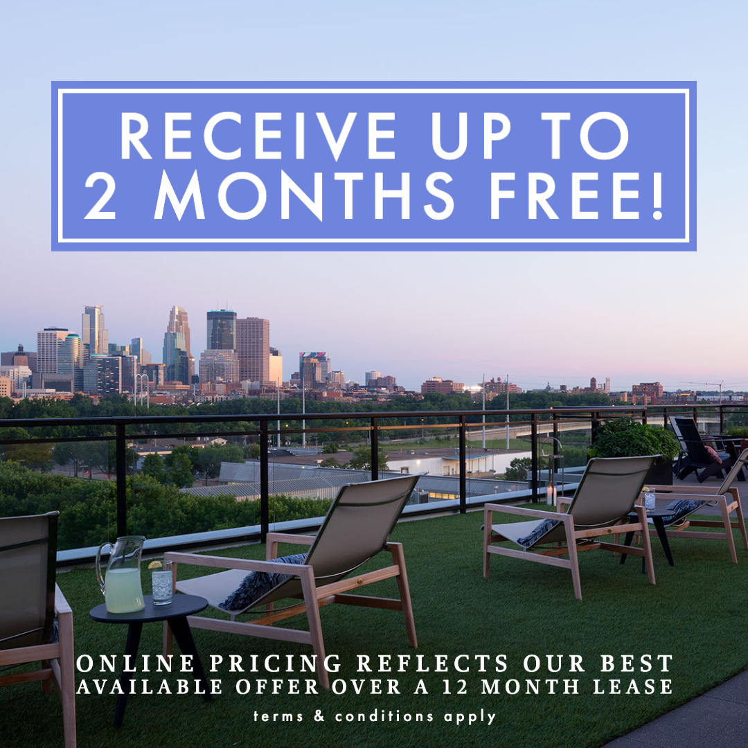 Receive up to 2 months free! online pricing reflects our best available offer over a 12 month lease. Terms & conditions apply.